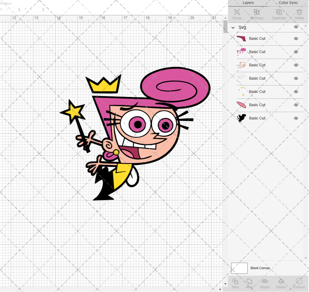 Wanda - The Fairly Odd Parents, Svg, Dxf, Eps, Png - SvgShopArt