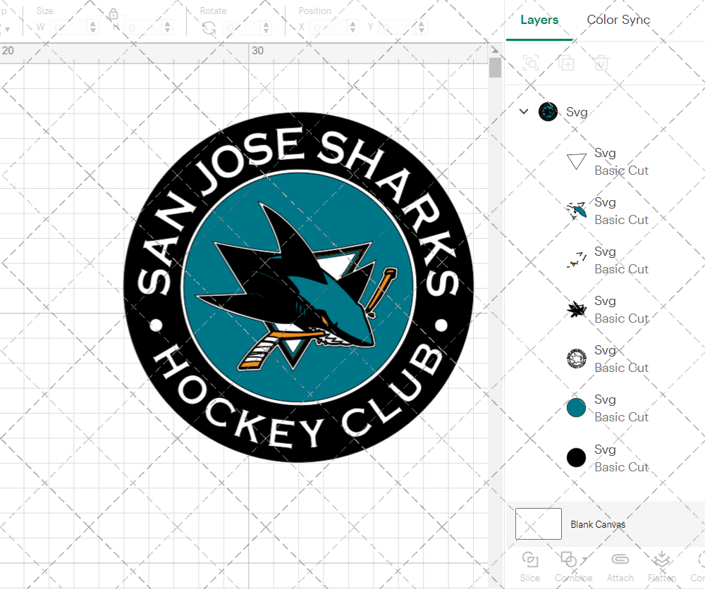 San Jose Sharks Circle 2008 002, Svg, Dxf, Eps, Png - SvgShopArt