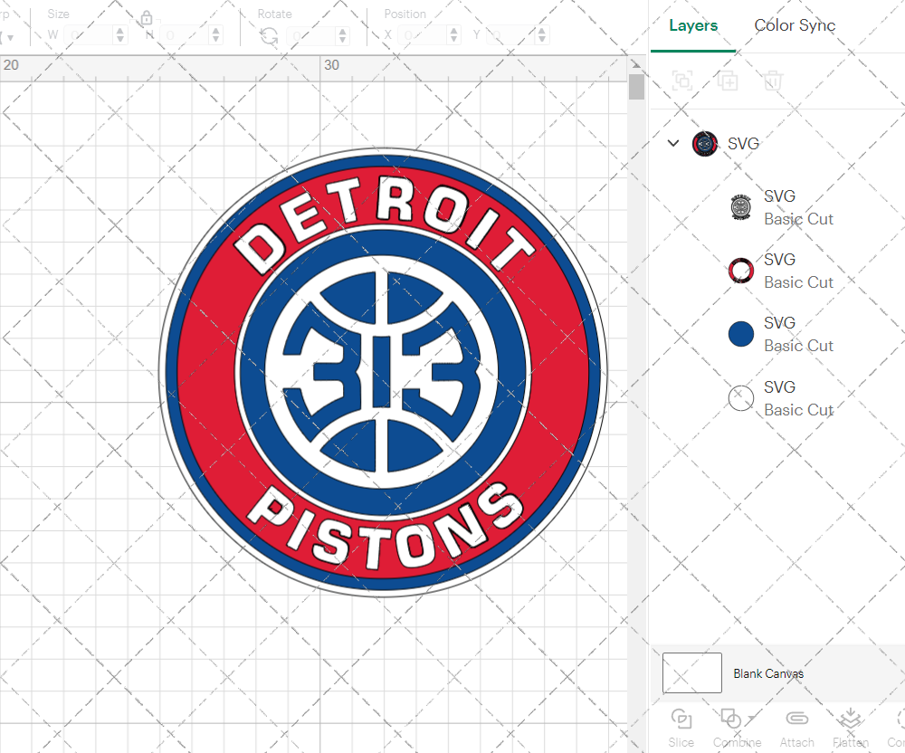 Detroit Pistons Circle 2020, Svg, Dxf, Eps, Png - SvgShopArt