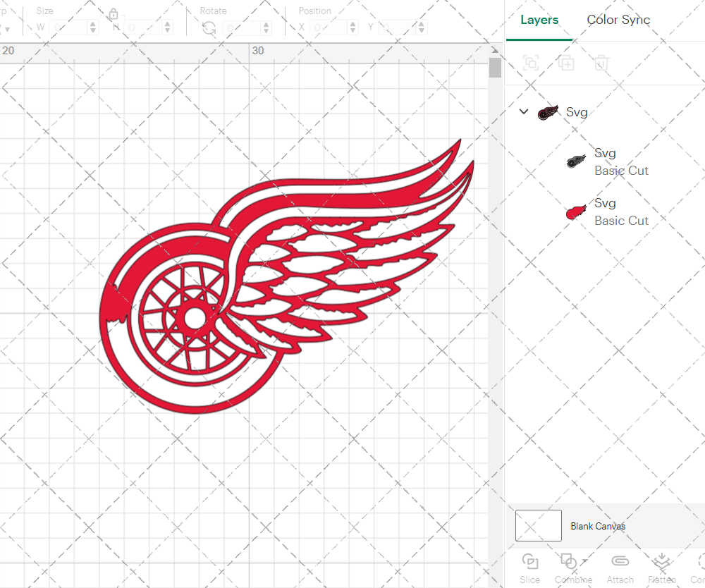 Detroit Red Wings Alternate 1948, Svg, Dxf, Eps, Png - SvgShopArt