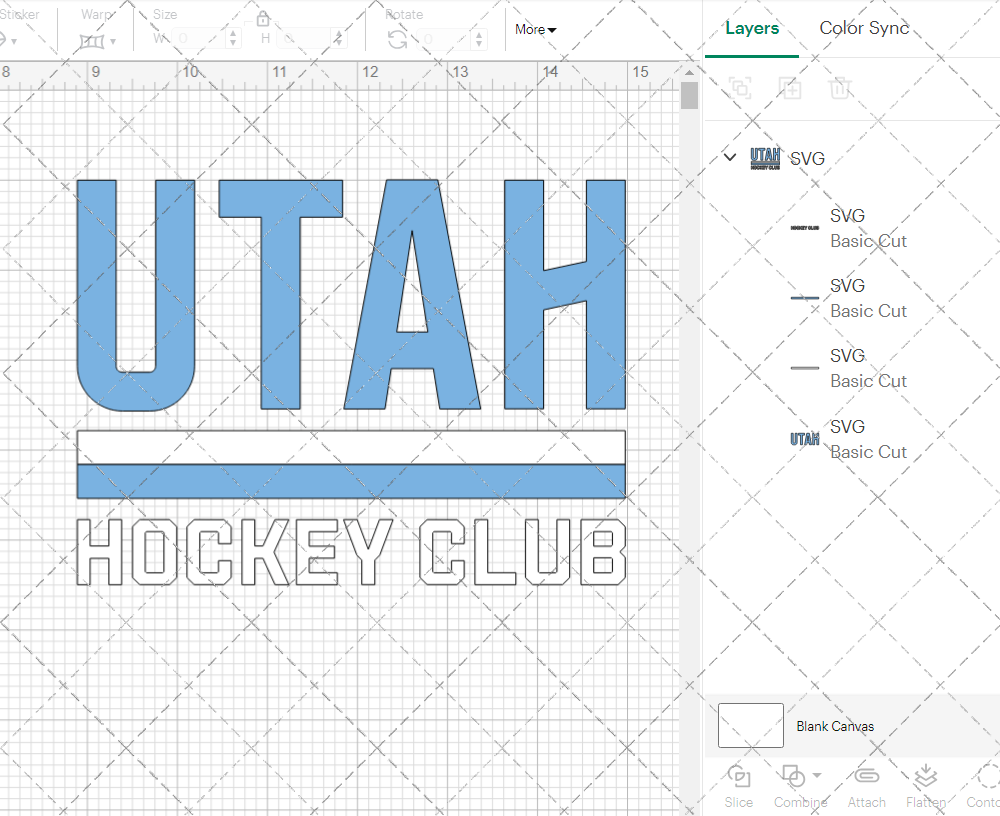 Utah Hockey Club Alternate 2024 002, Svg, Dxf, Eps, Png - SvgShopArt