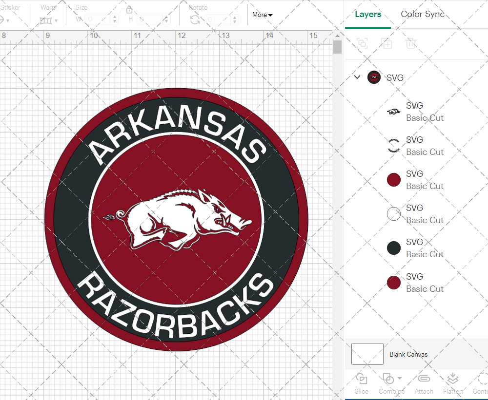 Arkansas Razorbacks Circle 2014, Svg, Dxf, Eps, Png - SvgShopArt