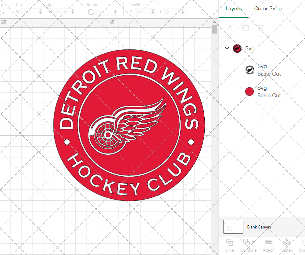 Detroit Red Wings Circle 1948 004, Svg, Dxf, Eps, Png - SvgShopArt