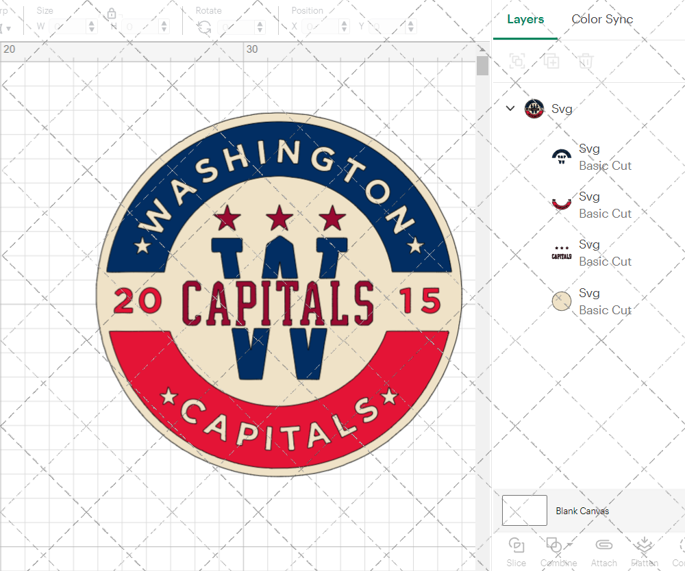 Washington Capitals Circle 2015, Svg, Dxf, Eps, Png - SvgShopArt