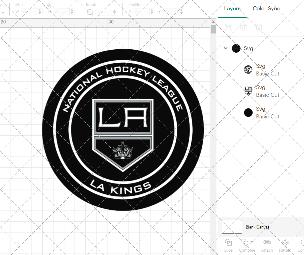 Los Angeles Kings Circle 2019 002, Svg, Dxf, Eps, Png - SvgShopArt