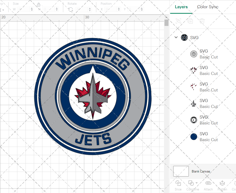 Winnipeg Jets Circle 2011 002, Svg, Dxf, Eps, Png - SvgShopArt