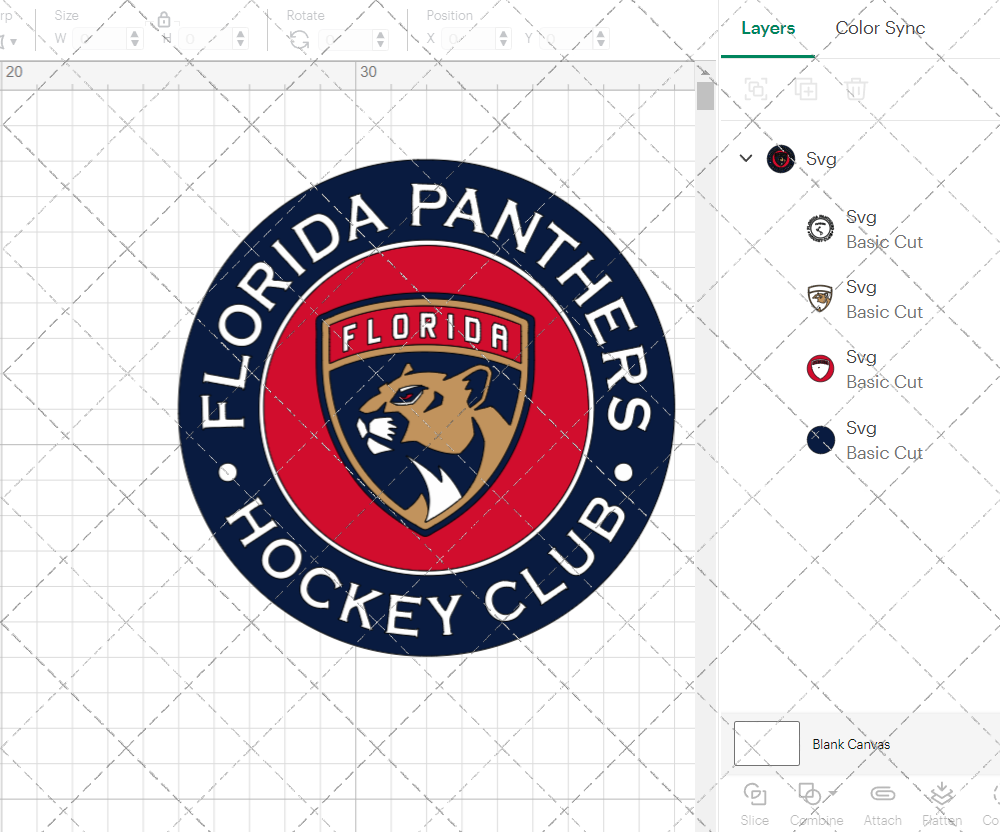 Florida Panthers Circle 2016, Svg, Dxf, Eps, Png - SvgShopArt