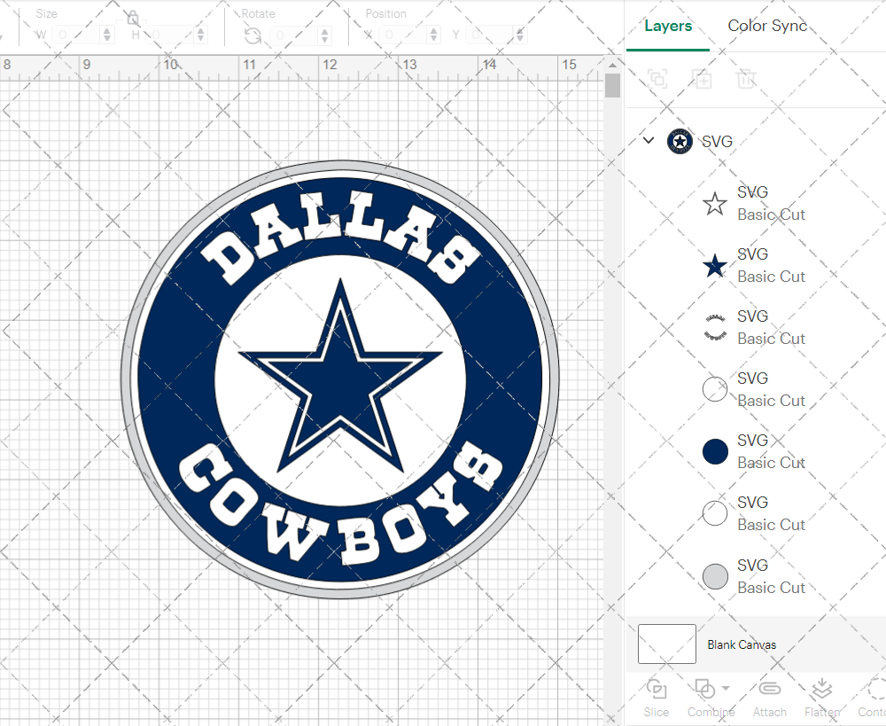 Dallas Cowboys Circle 1971 003, Svg, Dxf, Eps, Png - SvgShopArt