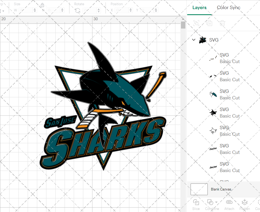 San Jose Sharks Alternate 2007 002, Svg, Dxf, Eps, Png - SvgShopArt