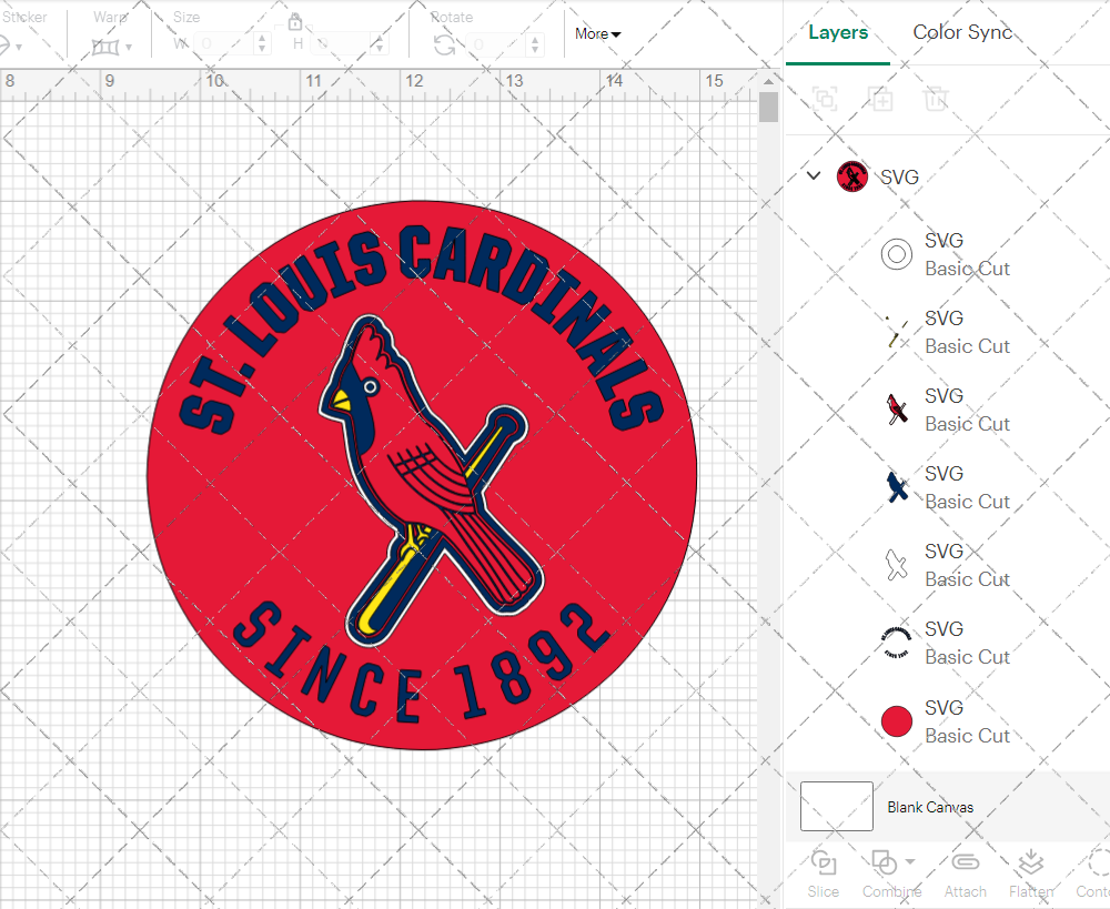 St. Louis Cardinals Circle 1948, Svg, Dxf, Eps, Png - SvgShopArt