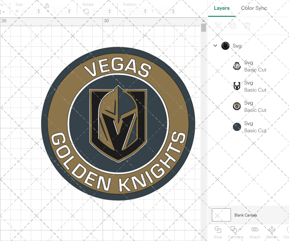 Vegas Golden Knights Circle 2017 003, Svg, Dxf, Eps, Png - SvgShopArt