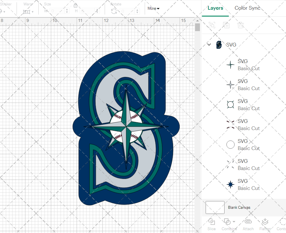 Seattle Mariners Concept 1993 002, Svg, Dxf, Eps, Png - SvgShopArt