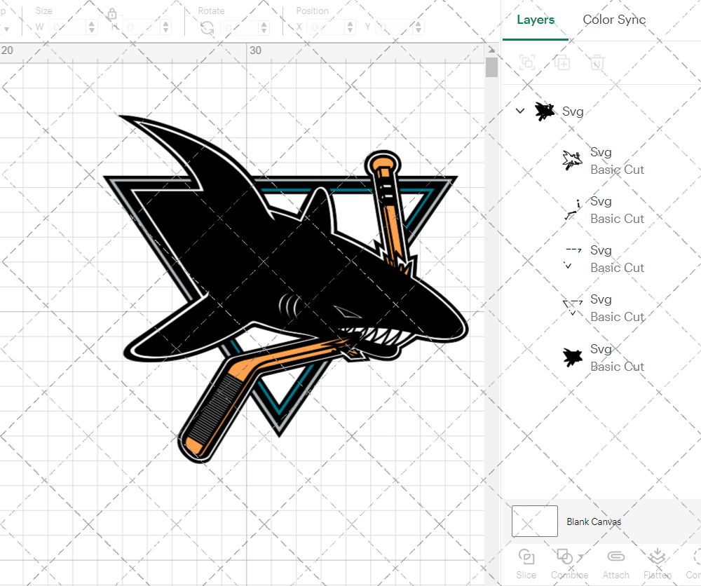 San Jose Sharks 1991, Svg, Dxf, Eps, Png - SvgShopArt