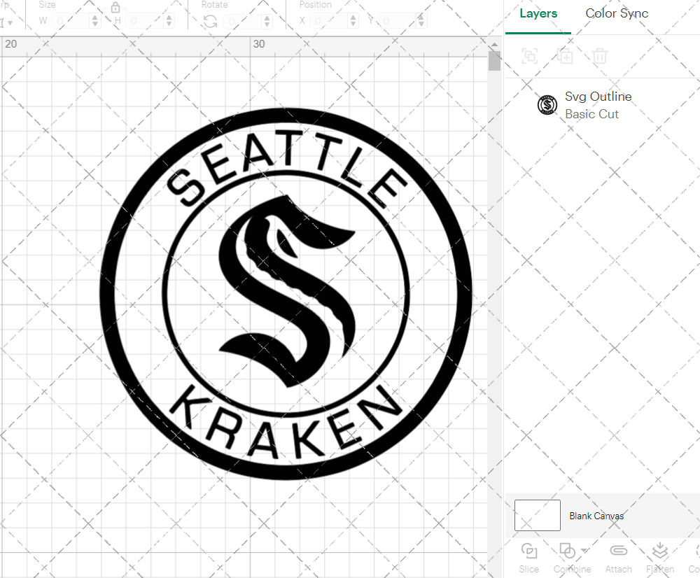 Seattle Kraken Circle 2021 003, Svg, Dxf, Eps, Png - SvgShopArt