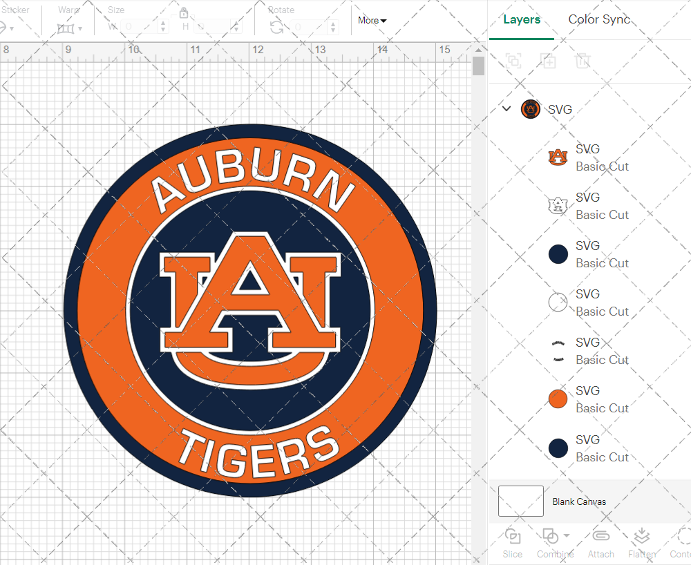 Auburn Tigers Circle 1997, Svg, Dxf, Eps, Png - SvgShopArt