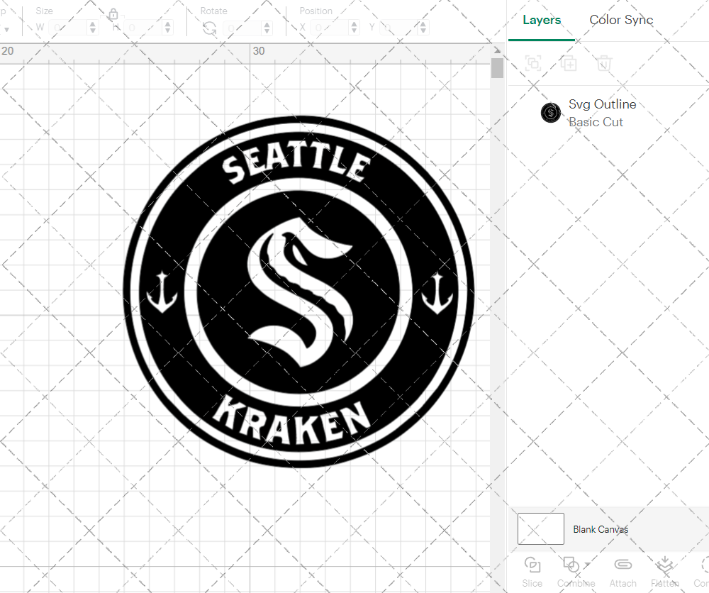 Seattle Kraken Circle 2021 002, Svg, Dxf, Eps, Png - SvgShopArt