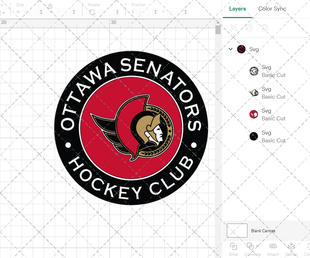 Ottawa Senators Circle 2020 002, Svg, Dxf, Eps, Png - SvgShopArt