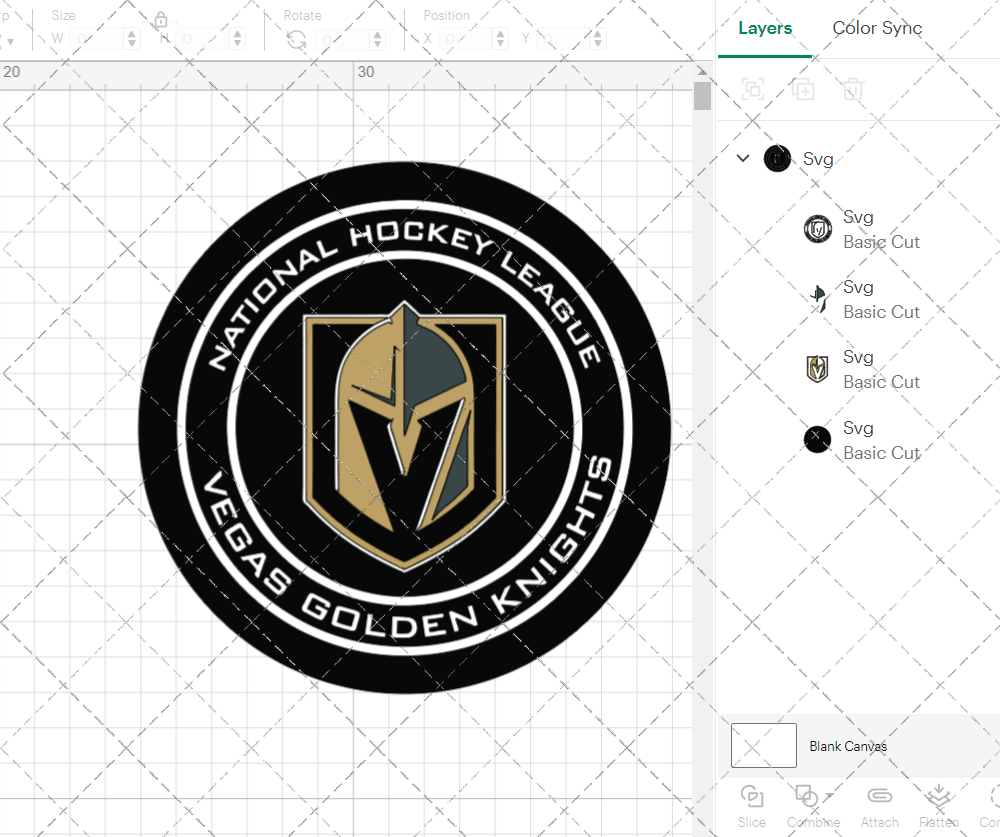 Vegas Golden Knights Circle 2017 004, Svg, Dxf, Eps, Png - SvgShopArt