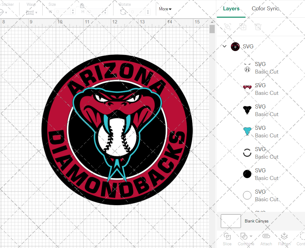 Arizona Diamondbacks Circle 2016, Svg, Dxf, Eps, Png - SvgShopArt