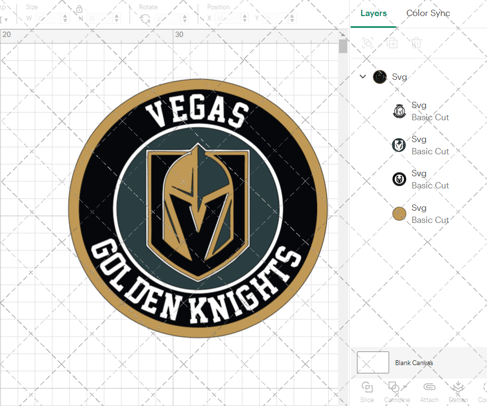 Vegas Golden Knights Circle 2017 002, Svg, Dxf, Eps, Png - SvgShopArt