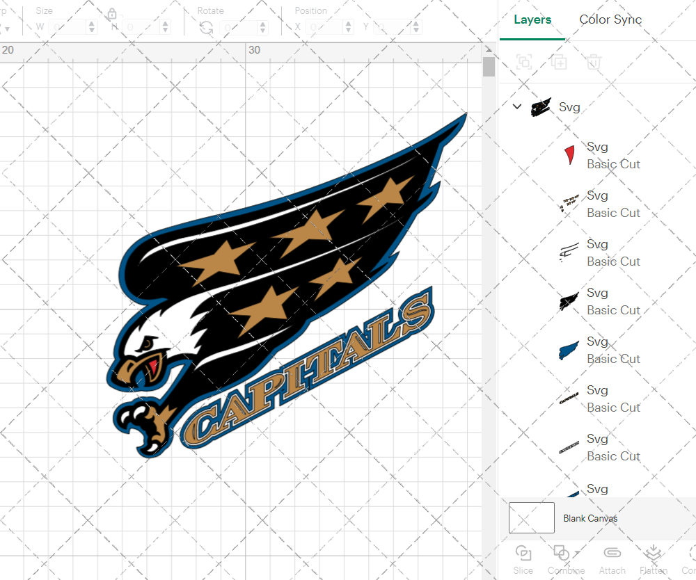 Washington Capitals 1995, Svg, Dxf, Eps, Png - SvgShopArt