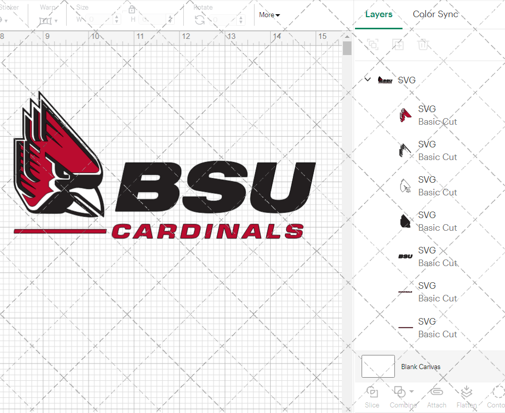 Ball State Cardinals Alternate 2015, Svg, Dxf, Eps, Png - SvgShopArt