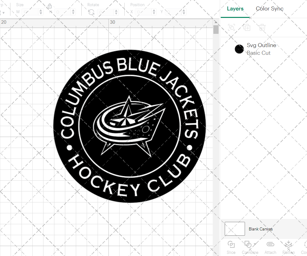 Columbus Blue Jackets Circle 2007 003, Svg, Dxf, Eps, Png - SvgShopArt