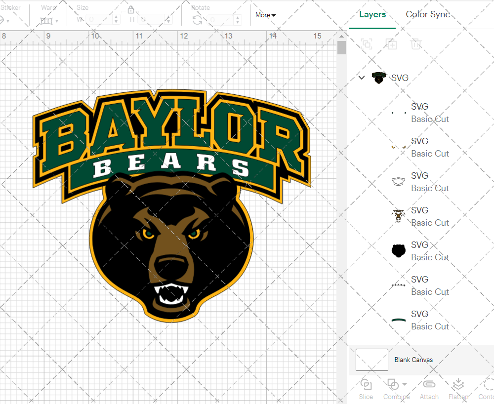 Baylor Bears Alternate 2005 005, Svg, Dxf, Eps, Png - SvgShopArt