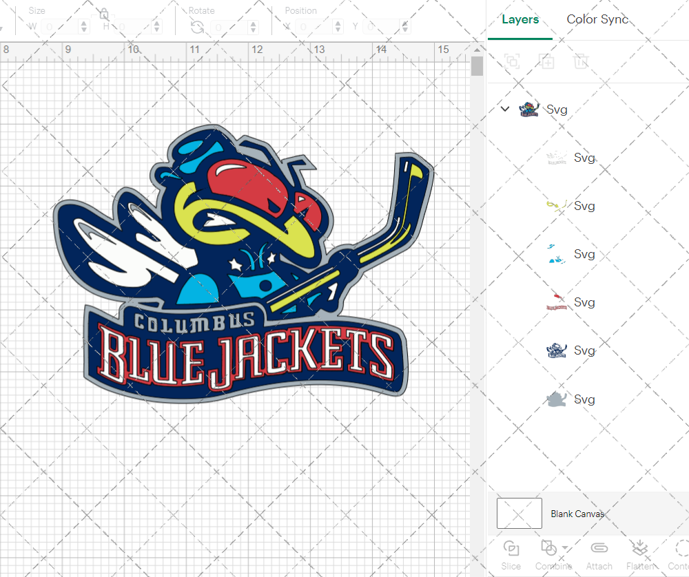 Columbus Blue Jackets Alternate 2000 002, Svg, Dxf, Eps, Png - SvgShopArt