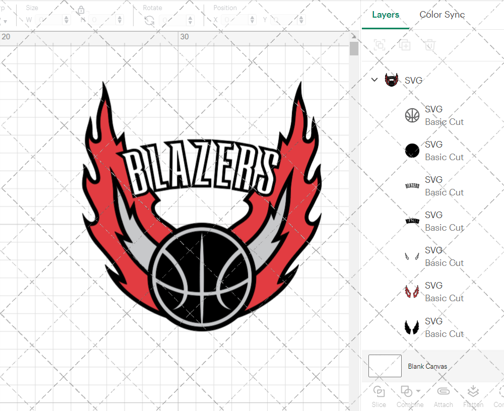 Portland Trail Blazers Alternate 2002 004, Svg, Dxf, Eps, Png - SvgShopArt