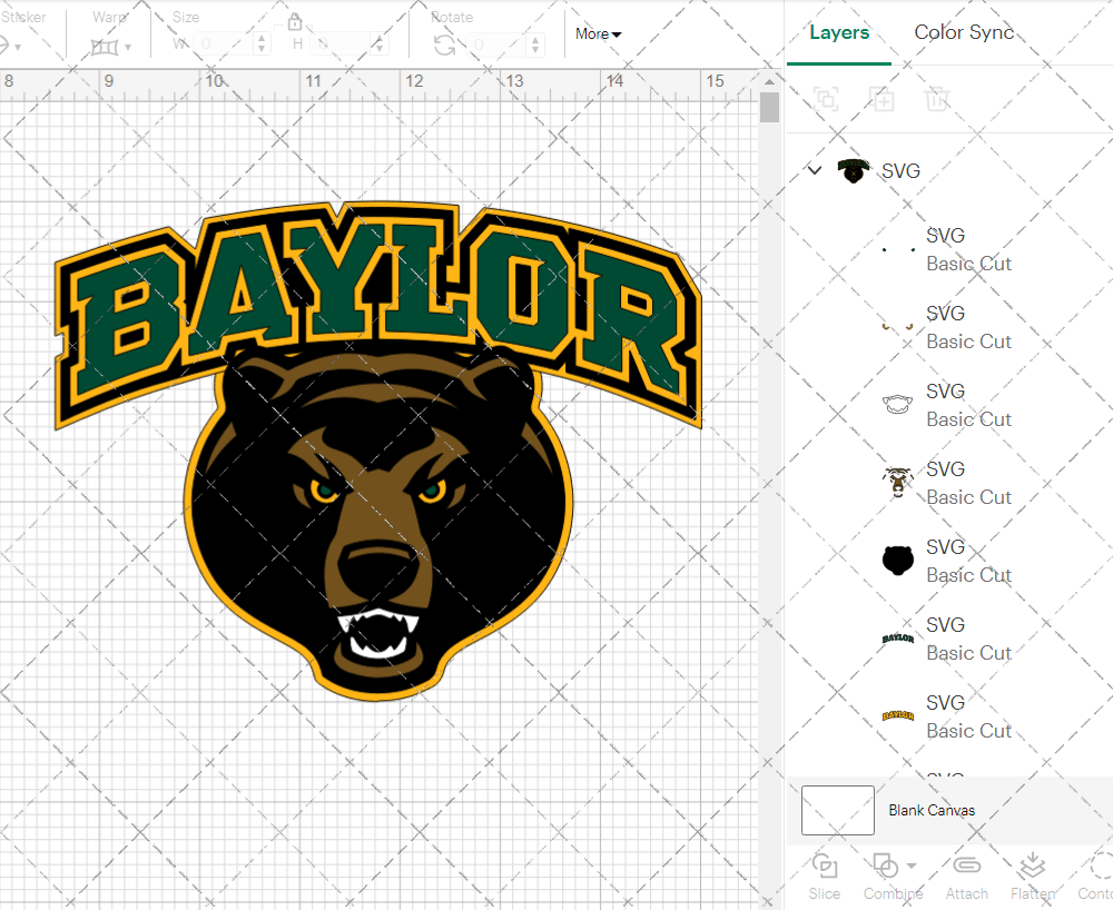 Baylor Bears Alternate 2005 006, Svg, Dxf, Eps, Png - SvgShopArt