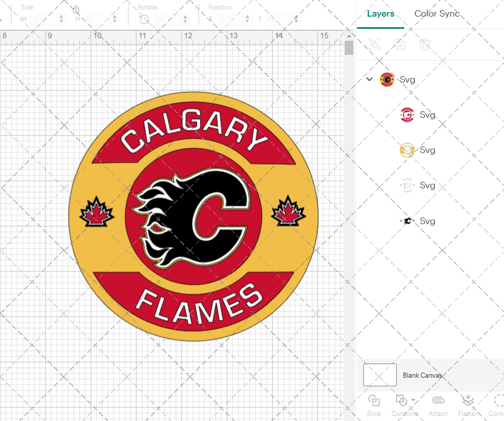 Calgary Flames Circle 2003, Svg, Dxf, Eps, Png - SvgShopArt