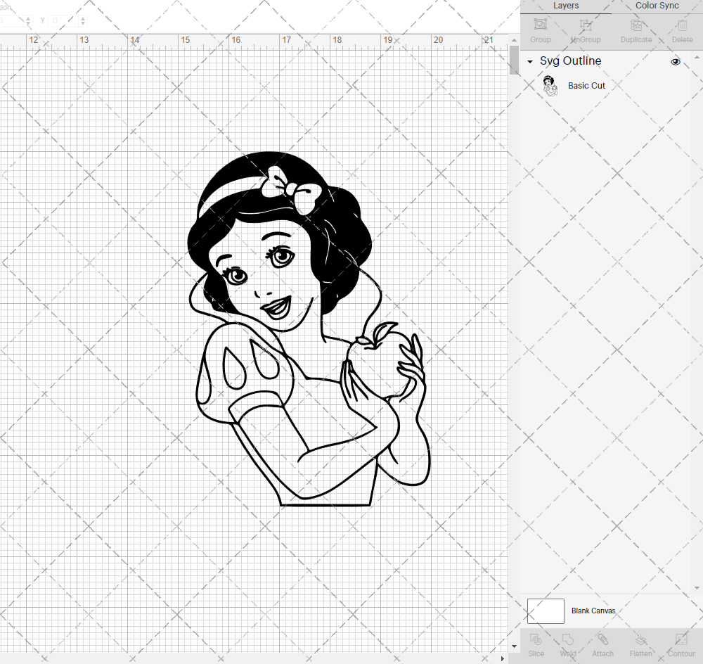 Snow White, Svg, Dxf, Eps, Png - SvgShopArt