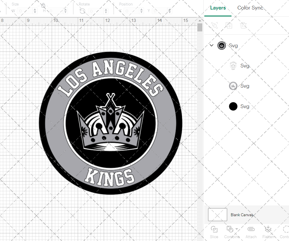 Los Angeles Kings Circle 2011, Svg, Dxf, Eps, Png - SvgShopArt