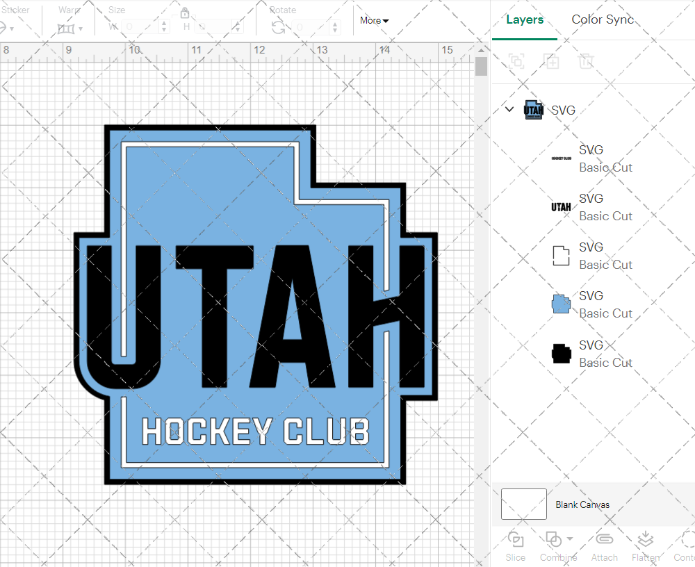 Utah Hockey Club Alternate 2024 004, Svg, Dxf, Eps, Png - SvgShopArt