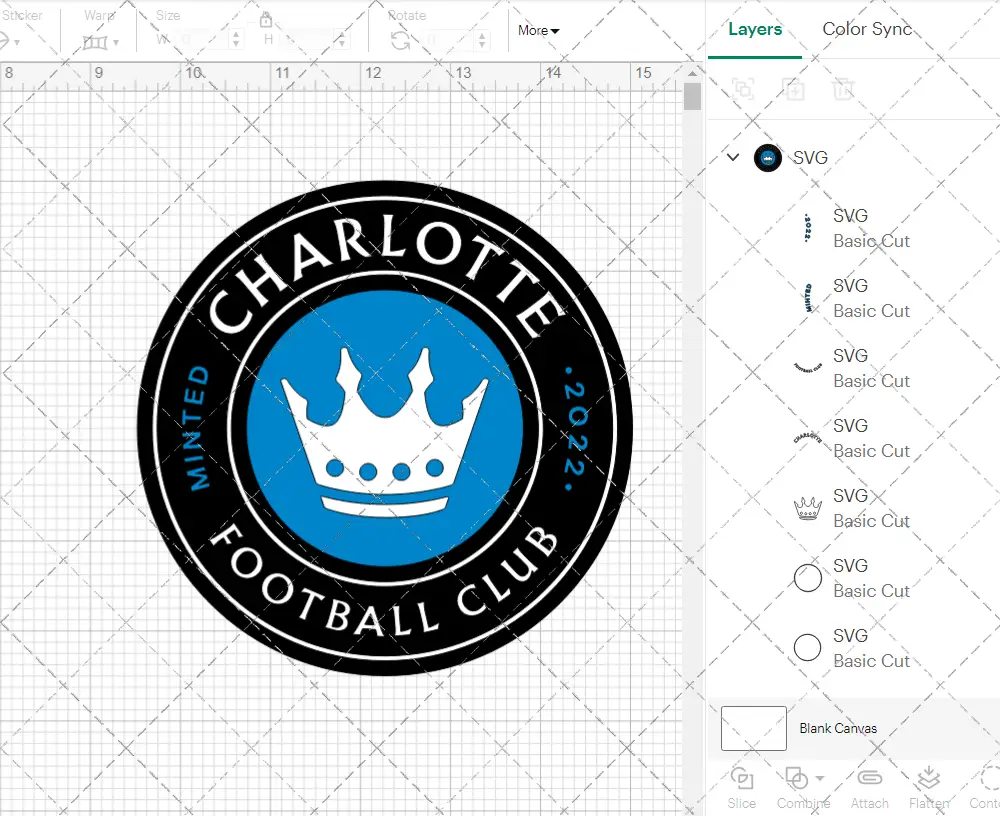 Charlotte FC 2022, Svg, Dxf, Eps, Png - SvgShopArt