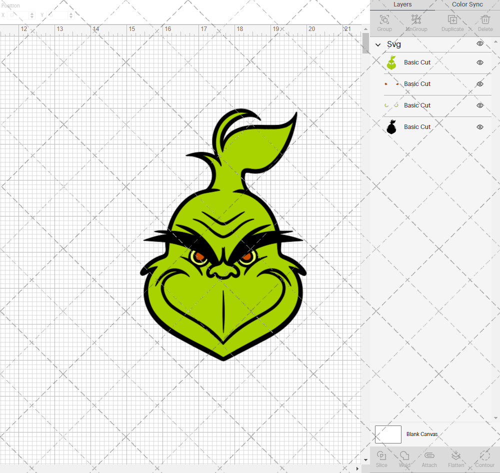 The Grinch 002, Svg, Dxf, Eps, Png - SvgShopArt