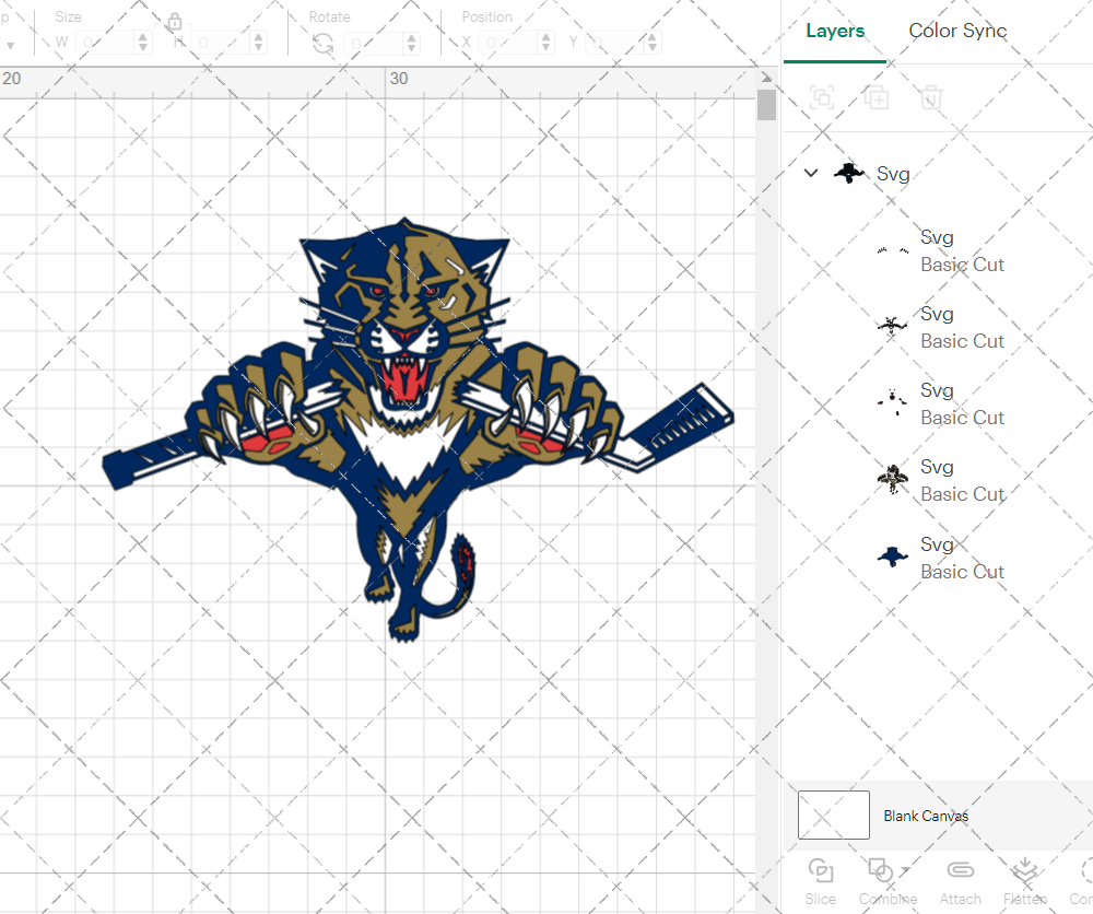 Florida Panthers Alternate 1993 003, Svg, Dxf, Eps, Png - SvgShopArt