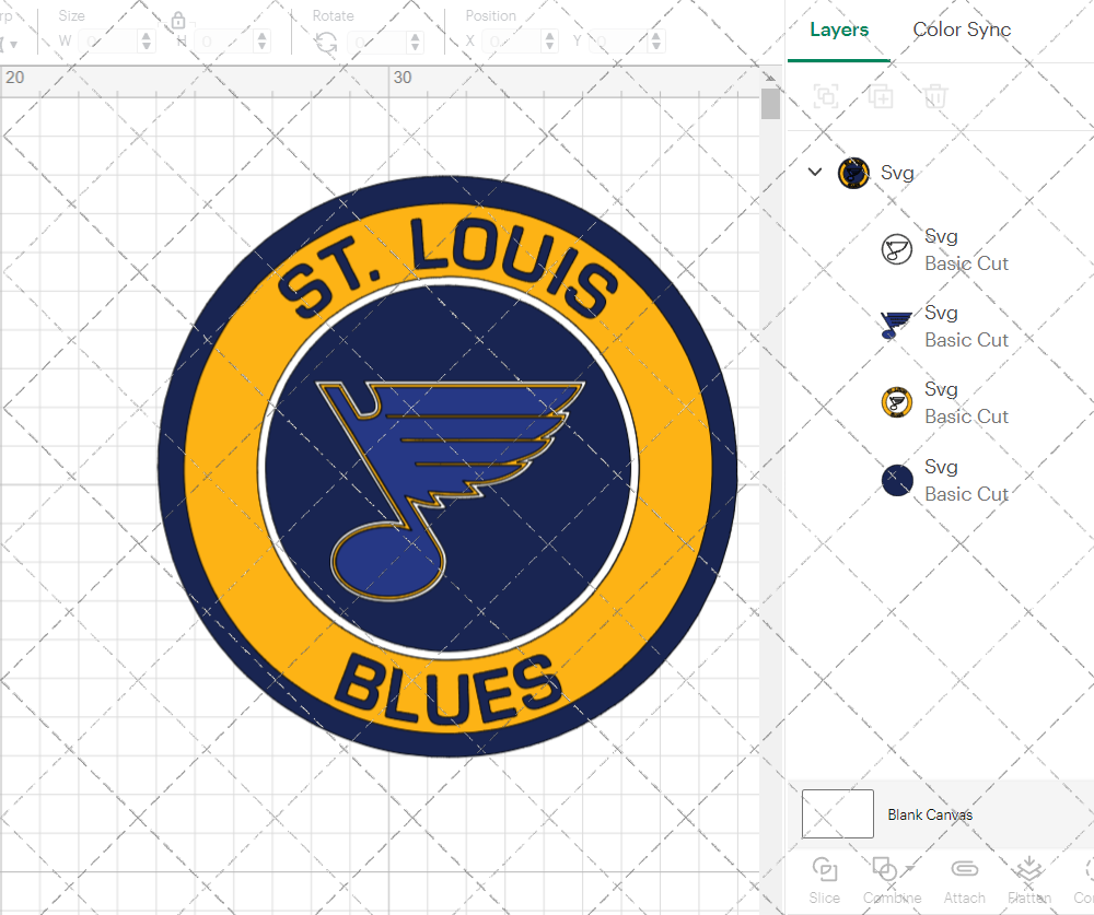 St. Louis Blues Circle 2008 002, Svg, Dxf, Eps, Png - SvgShopArt