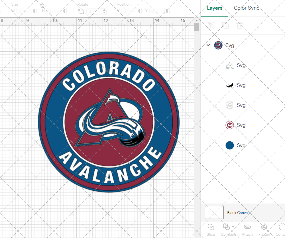 Colorado Avalanche Circle 1999, Svg, Dxf, Eps, Png - SvgShopArt