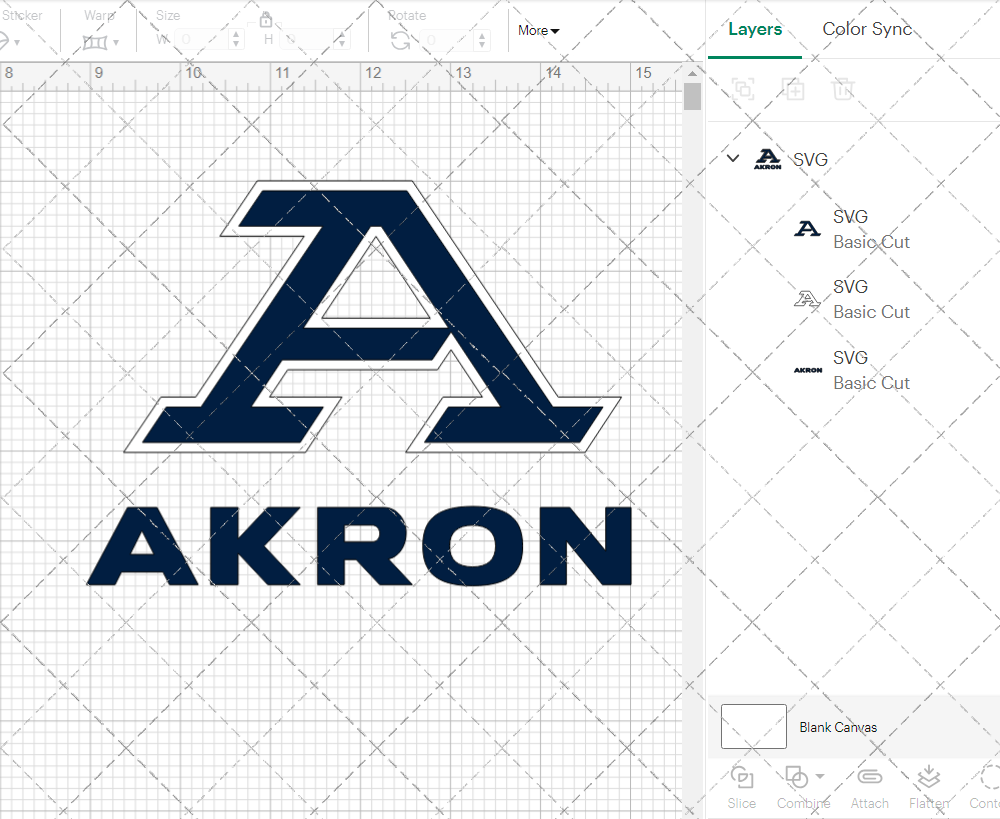 Akron Zips Alternate 2022 003, Svg, Dxf, Eps, Png - SvgShopArt