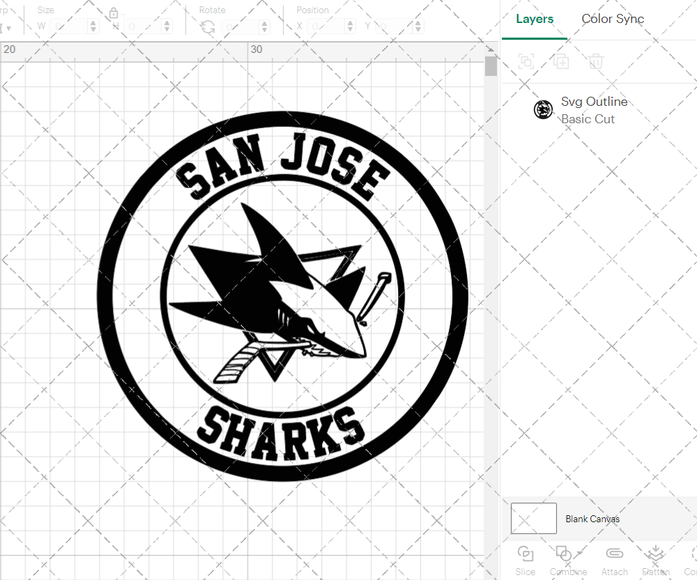 San Jose Sharks Circle 2007 002, Svg, Dxf, Eps, Png - SvgShopArt