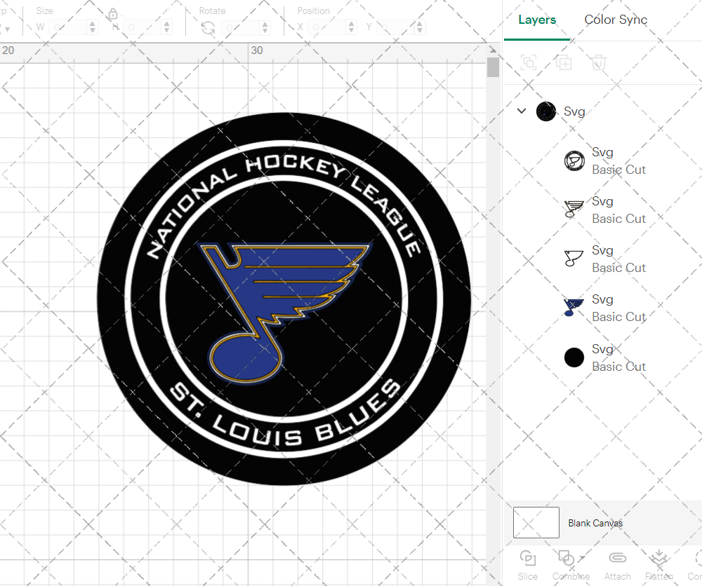 St. Louis Blues Circle 2008 003, Svg, Dxf, Eps, Png - SvgShopArt