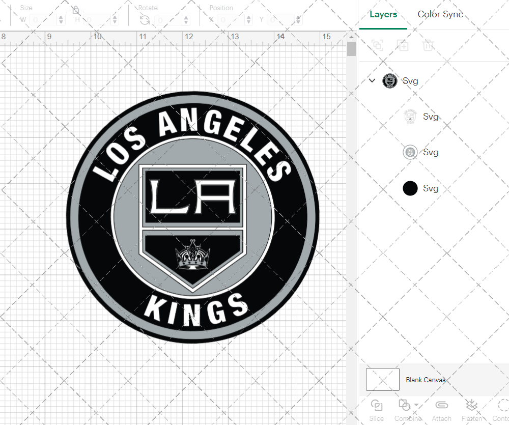 Los Angeles Kings Circle 2011 002, Svg, Dxf, Eps, Png - SvgShopArt