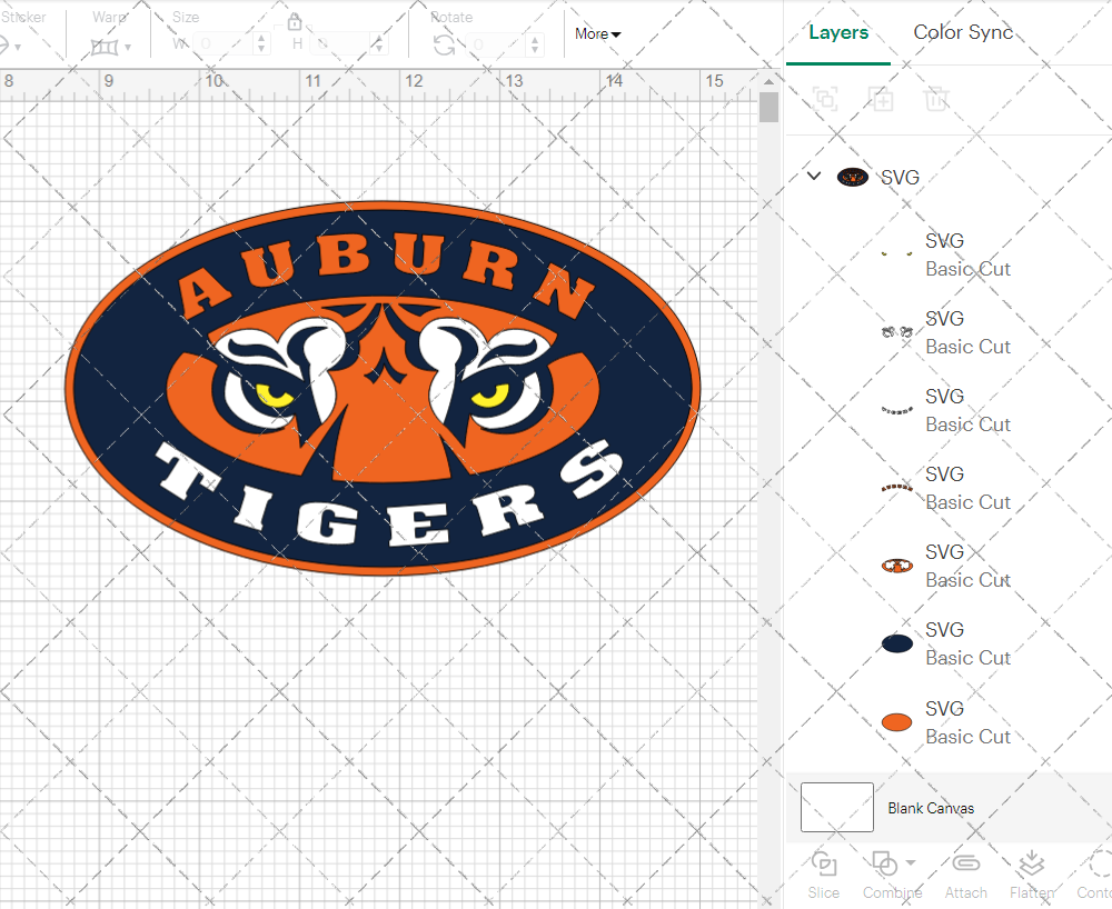 Auburn Tigers Alternate 1997 002, Svg, Dxf, Eps, Png - SvgShopArt