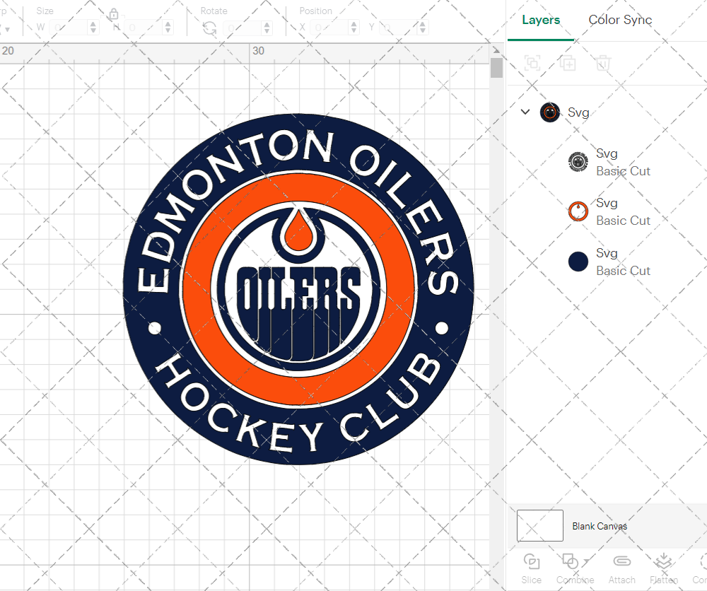 Edmonton Oilers Circle 2017 002, Svg, Dxf, Eps, Png - SvgShopArt