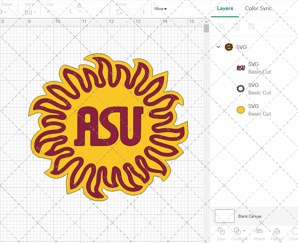 Arizona State Sun Devils Alternate 1975, Svg, Dxf, Eps, Png - SvgShopArt