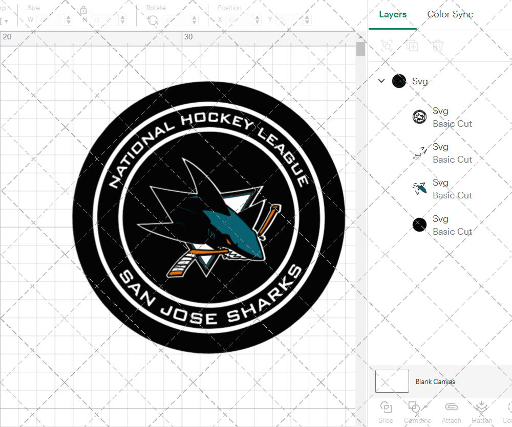 San Jose Sharks Circle 2008 003, Svg, Dxf, Eps, Png - SvgShopArt