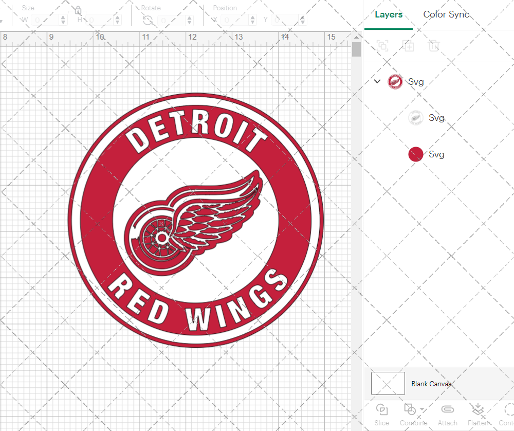 Detroit Red Wings Circle 1983, Svg, Dxf, Eps, Png - SvgShopArt
