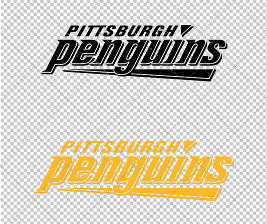 Pittsburgh Penguins Wordmark 2002 006, Svg, Dxf, Eps, Png - SvgShopArt